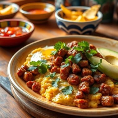 chorizo and eggs