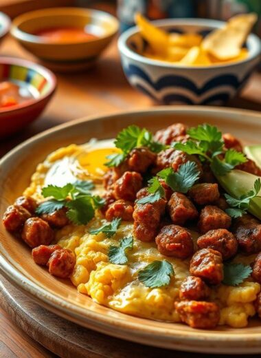 chorizo and eggs